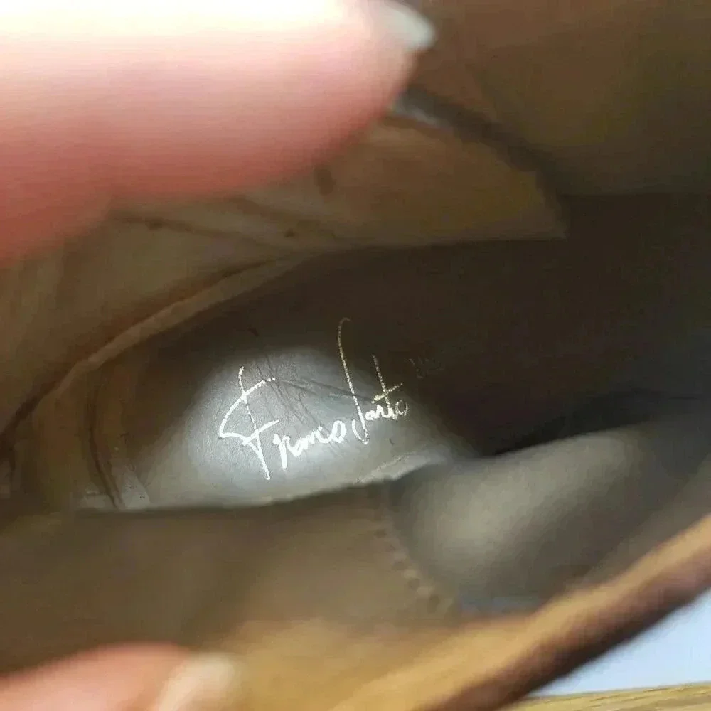 Franco Sarto Brown Ankle Booties Sz 7.5M